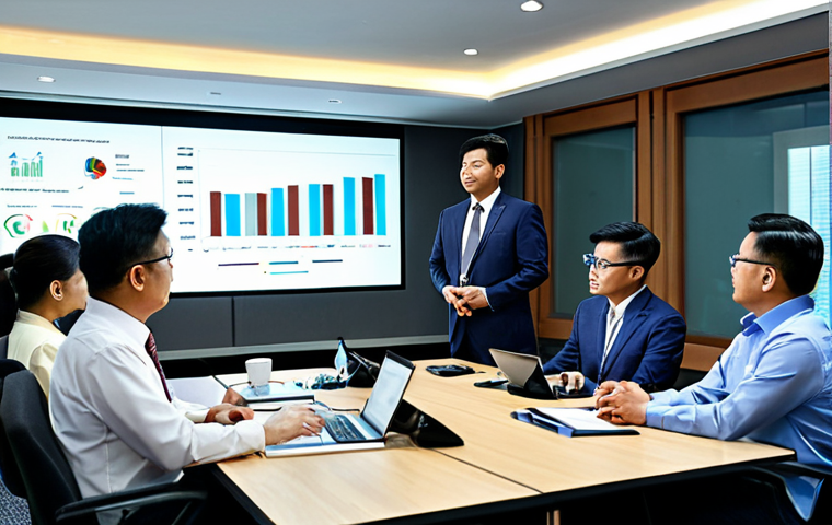 **

"A diverse group of Malaysians (Malay, Chinese, Indian) in professional attire, attending a financial seminar about dividend investing. Modern conference room setting, projection screen with charts, safe for work, appropriate content, fully clothed, professional, perfect anatomy, natural proportions."

**